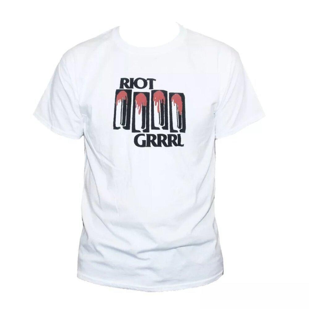 Riot Grrrl Punk Rock Grunge Feminist Retro Music Band Graphic Fan T-Shirt